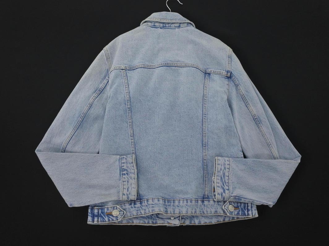ZARA ザラ ダメージ加工 Gジャン デニム ジャケット sizeS/水色 ◇■ ☆ fib2 レディース_画像4