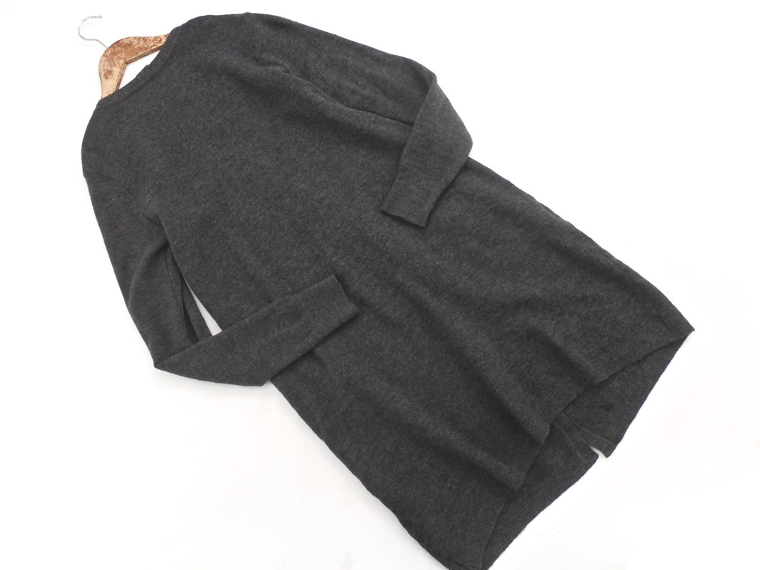 SHIPS シップス ポケット ニット ロング カーディガン グレー ◇■ ☆ fib2 レディース