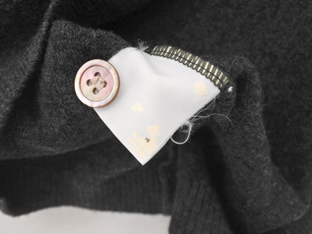 SHIPS シップス ポケット ニット ロング カーディガン グレー ◇■ ☆ fib2 レディース