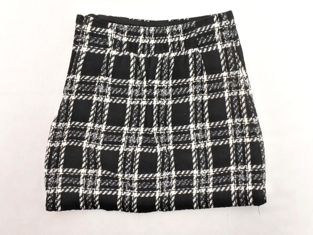 INGNI イング チェック 巻き ラップ スカート sizeF/白ｘ黒 ◇■ ☆ fib2 レディース_画像5