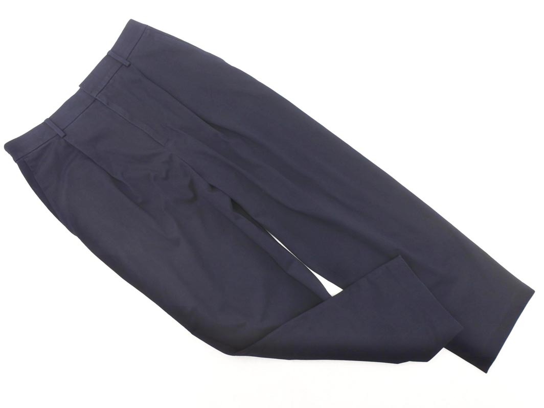 MACKINTOSH LONDON マッキントッシュロンドン タック テーパード クロップド パンツ size40/紺 ◇■ ☆ fib2 レディース_画像1