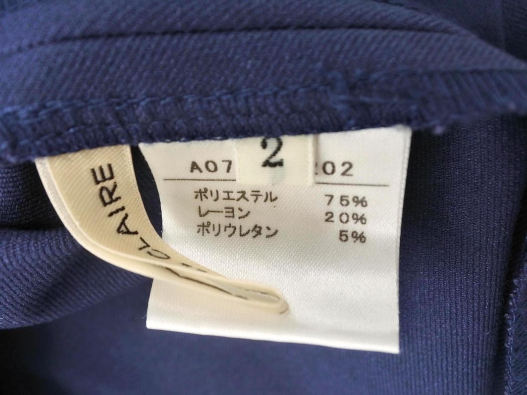 MELROSE メルローズ CLAIRE Aライン ロング スカート size2/紺 ■■ ☆ fib2 レディース_画像6