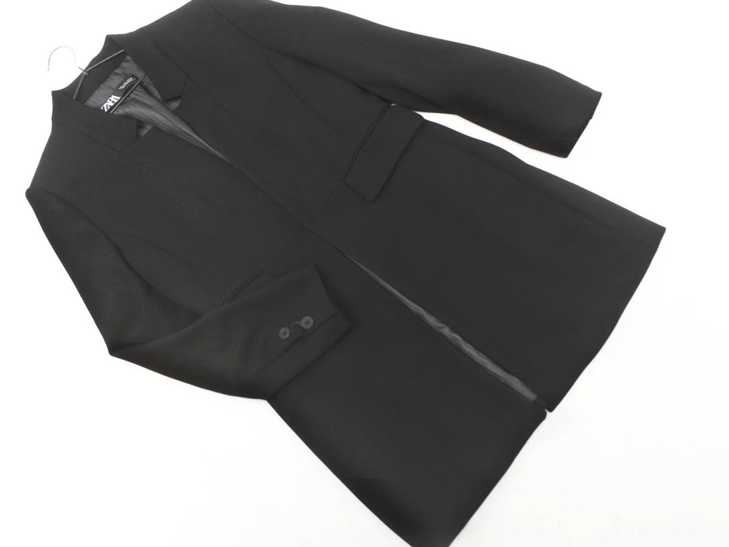 ZARA ザラ スタンドカラー ジャケット sizeL/黒 ◇■ ☆ fib2 レディース_画像1