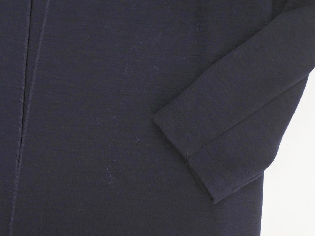 23 район шерсть . длинный кардиган size38/ темно синий *# * fib1 женский