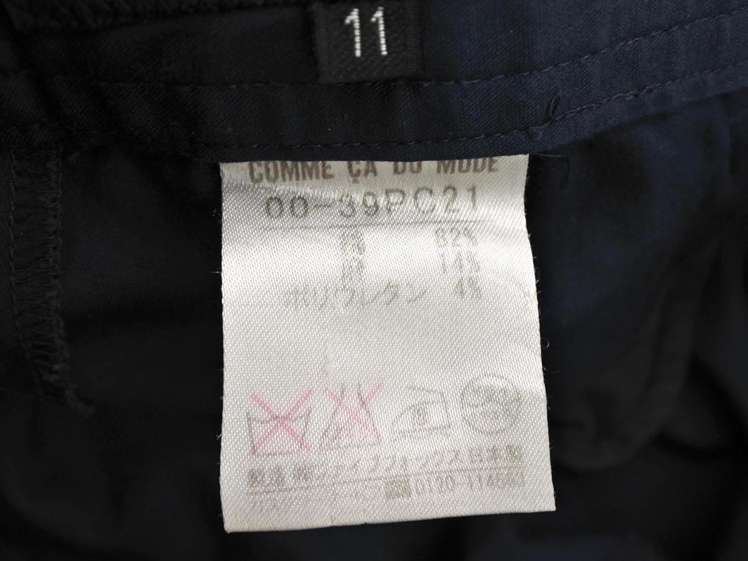 COMME CA DU MODE コム サ デ モード クロップド パンツ size11/紺 ■■ ☆ fib2 レディース