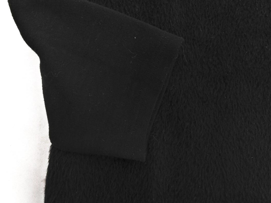 Droite lautreamont ドロワット ロートレアモン ウール混 素材切替 プルオーバー size2/黒 ◇■ ☆ fib1 レディース_画像2