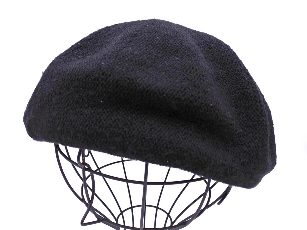 ネコポスOK SENSE OF PLACE センスオブプレイス アーバンリサーチ ベレー帽 キャップ sizeONE/黒 ◇■ ☆ fib1 レディース_画像1