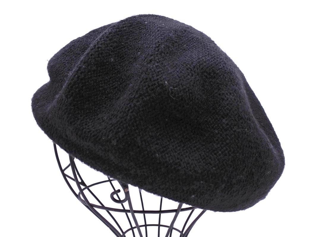 ネコポスOK SENSE OF PLACE センスオブプレイス アーバンリサーチ ベレー帽 キャップ sizeONE/黒 ◇■ ☆ fib1 レディース_画像2