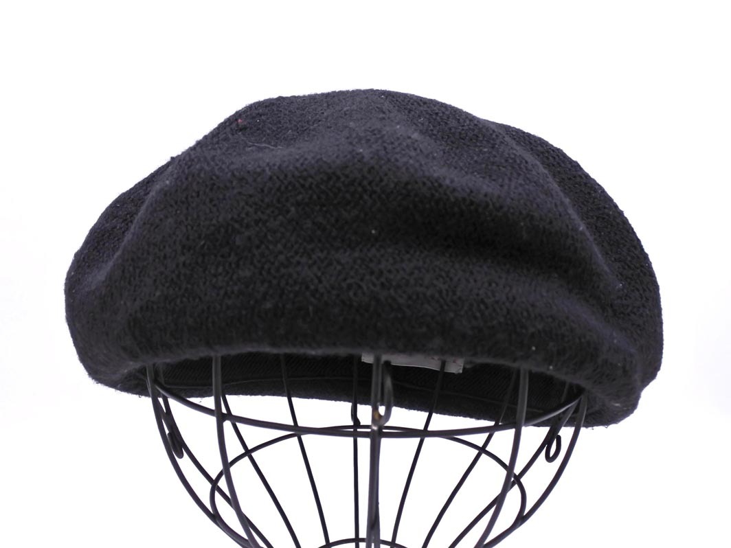 ネコポスOK SENSE OF PLACE センスオブプレイス アーバンリサーチ ベレー帽 キャップ sizeONE/黒 ◇■ ☆ fib1 レディース_画像3