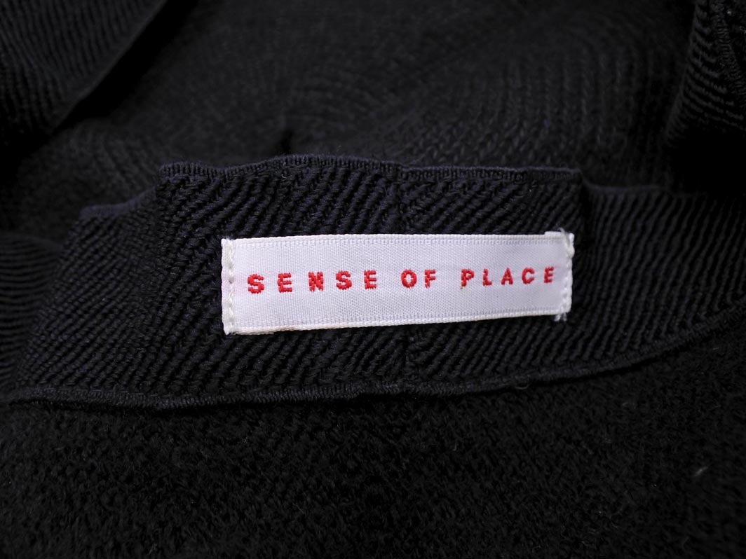 ネコポスOK SENSE OF PLACE センスオブプレイス アーバンリサーチ ベレー帽 キャップ sizeONE/黒 ◇■ ☆ fib1 レディース_画像6