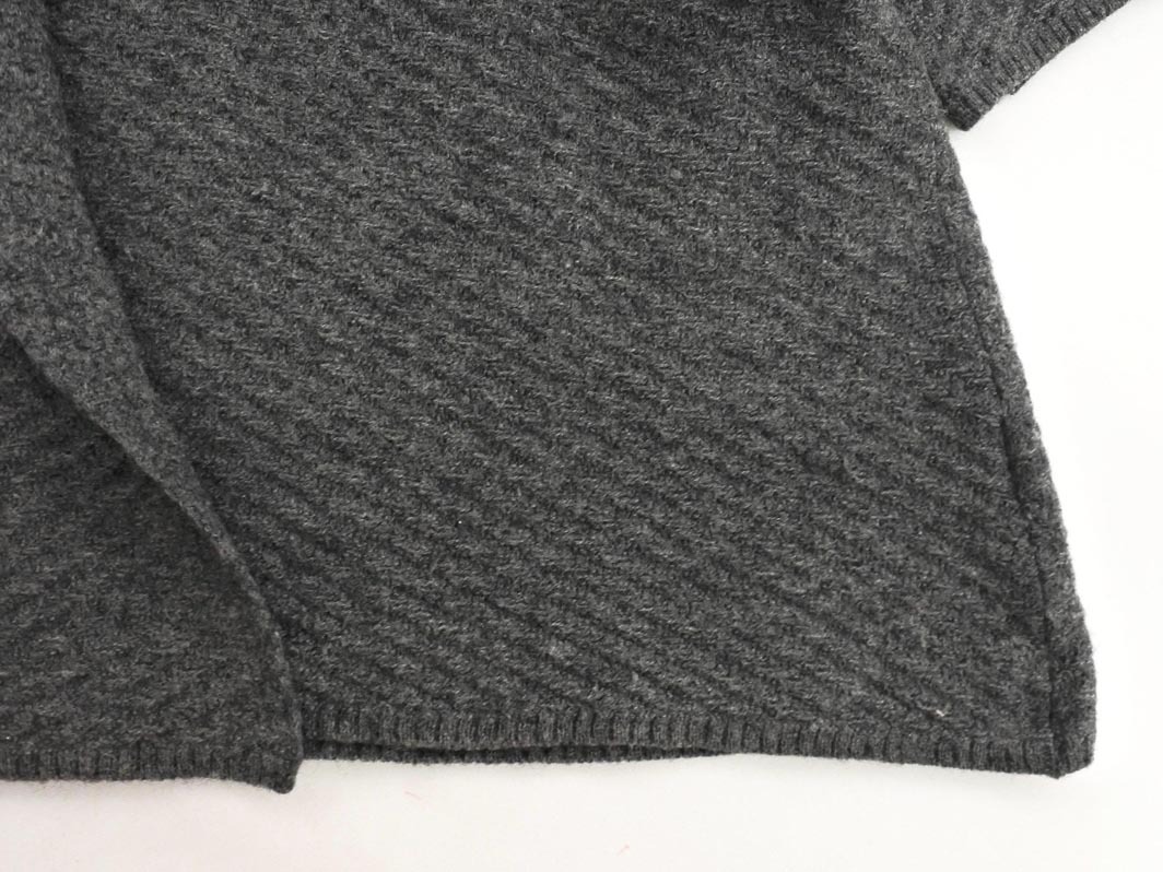 UNTITLED Untitled шерсть 100% шаль болеро кардиган size2/ серый *# * fib6 женский