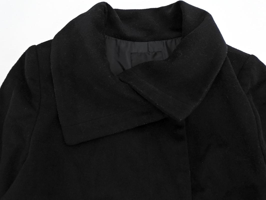 22 OCTOBRE 22 Okt -bru шерсть . пальто size38/ чёрный *# * fib6 женский 