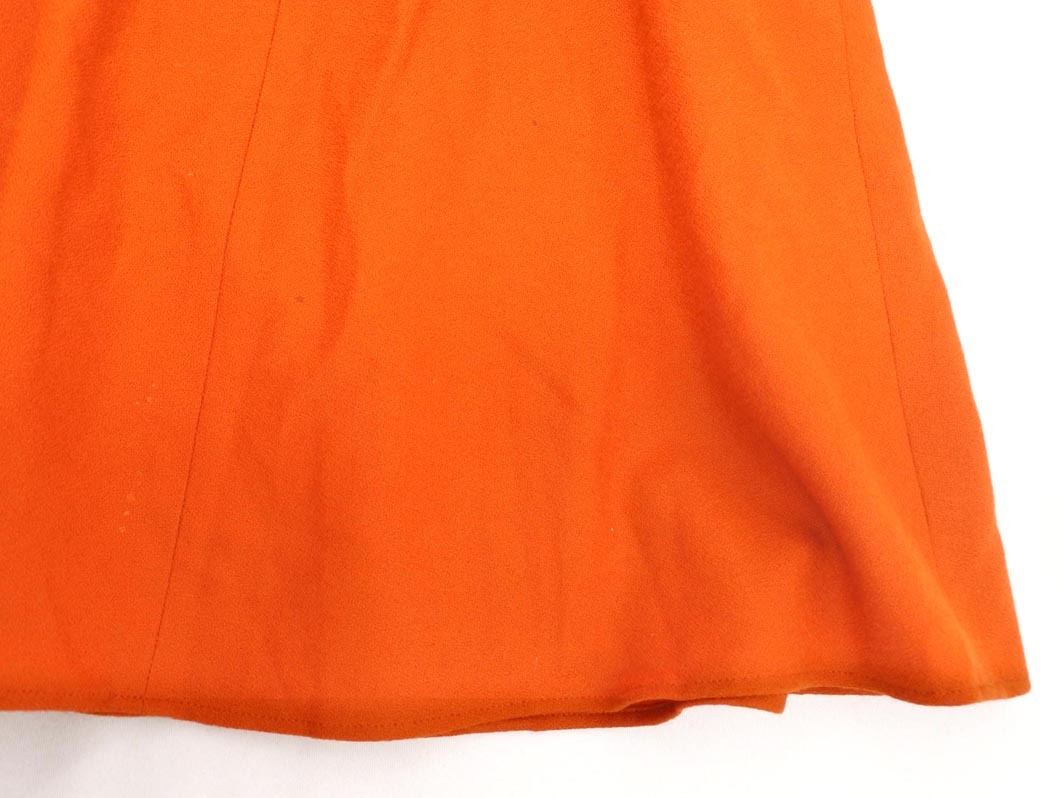 KUMIKYOKU 組曲 ウール100% ロング フレア スカート size2/オレンジ ◇■ ☆ fib6 レディース