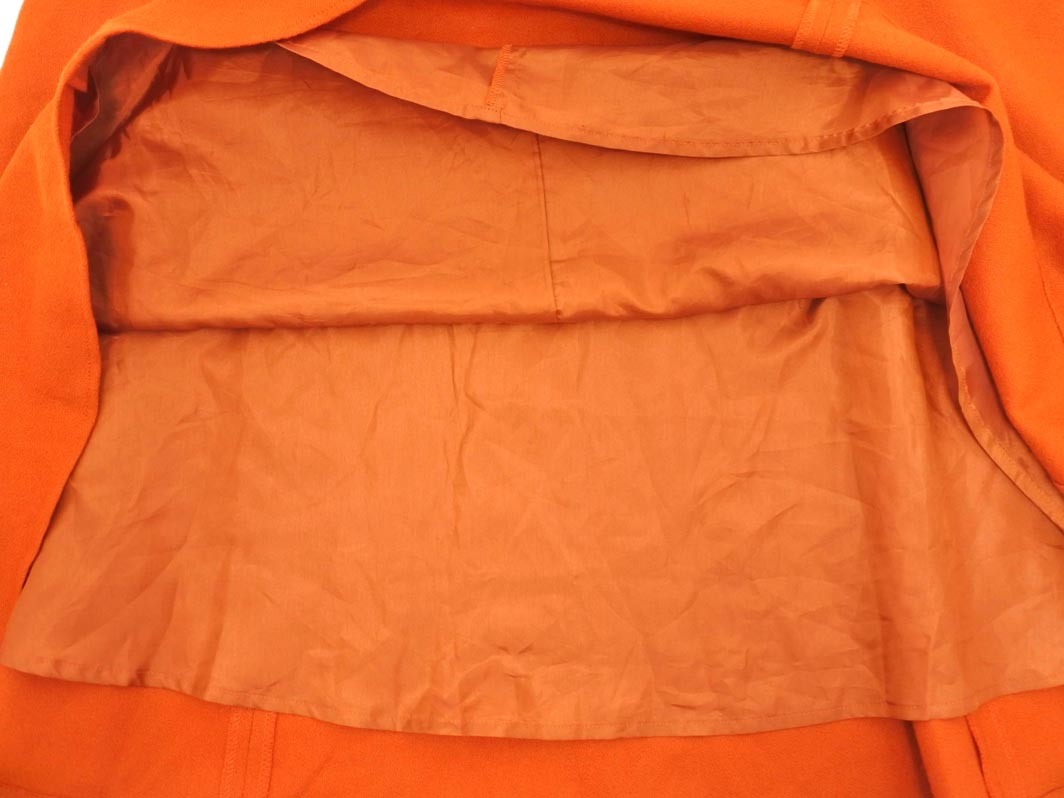 KUMIKYOKU 組曲 ウール100% ロング フレア スカート size2/オレンジ ◇■ ☆ fib6 レディース