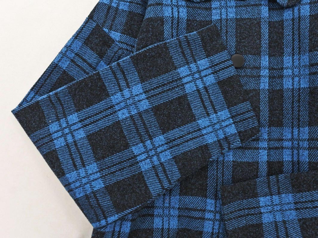 ZARA TRF ザラ トラファ チェック シャツ ジャケット sizeM/黒ｘ青 ◇■ ☆ fib6 レディース_画像3