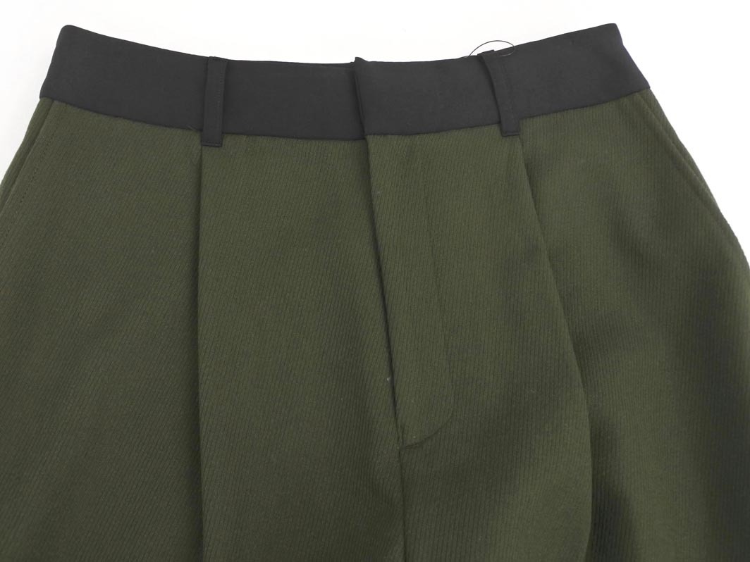新品 LAUTREAMONT ロートレアモン ウール混 テーパード パンツ size40/カーキ ◇■ ☆ fib6 レディース