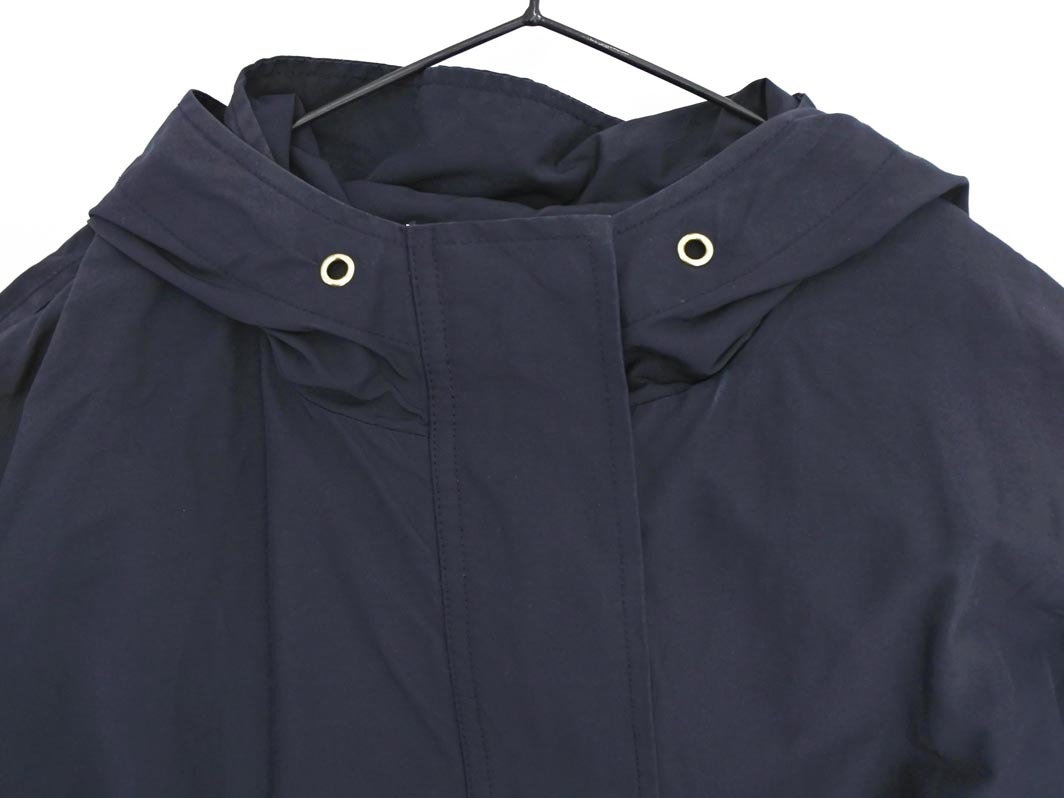 GLOBAL WORK グローバルワーク フード コート sizeM/紺 ◇■ ☆ fib6 レディース_画像3