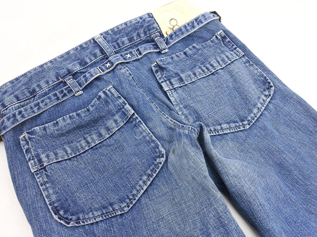 johnbull ジョンブル USED加工 デニムパンツ sizeS/青 ■■ ☆ fib6 レディース