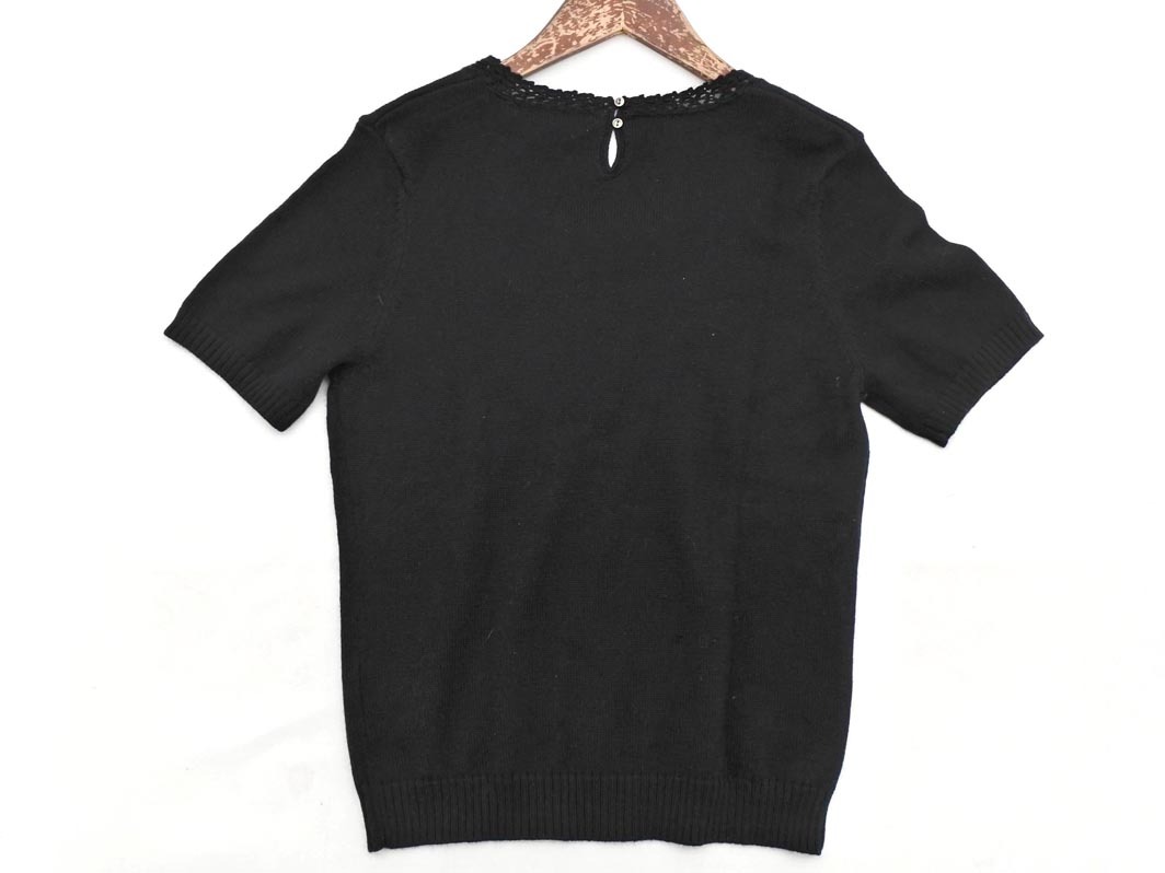 ネコポスOK 新品 NEWYORKER ニューヨーカー アンゴラ混 ニット セーター sizeM/黒 ◇■ ☆ fib7 レディース_画像5