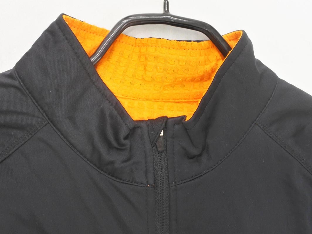 NIKE ナイキ 裏起毛 ロゴ プリント ハーフジップ カットソー sizeL/黒 ◇■ ☆ fib7 メンズ_画像2