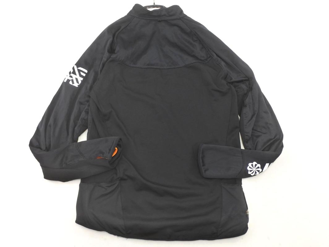 NIKE ナイキ 裏起毛 ロゴ プリント ハーフジップ カットソー sizeL/黒 ◇■ ☆ fib7 メンズ_画像4