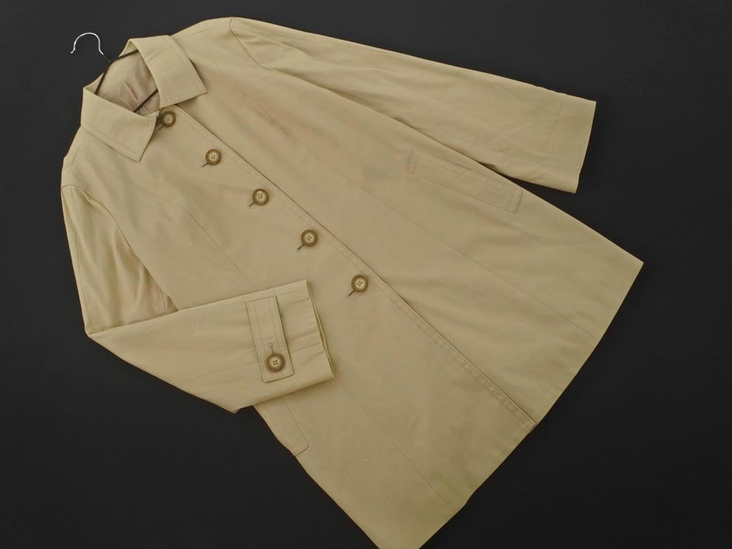 Leilian レリアン ステンカラー コート size9/ベージュ ◇■ ☆ fib7 レディース_画像1
