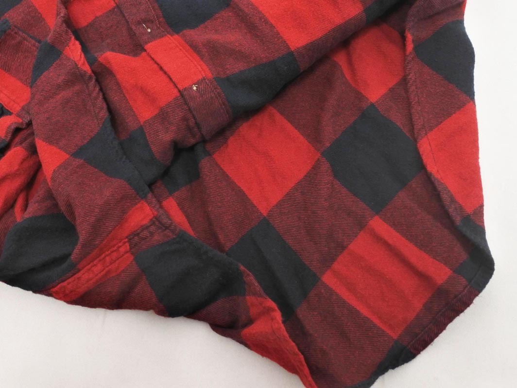Abercrombie & Fitch アバクロンビー&フィッチ チェック ネル シャツ sizeS/黒x赤 ◇■ ☆ fib7 レディース_画像3
