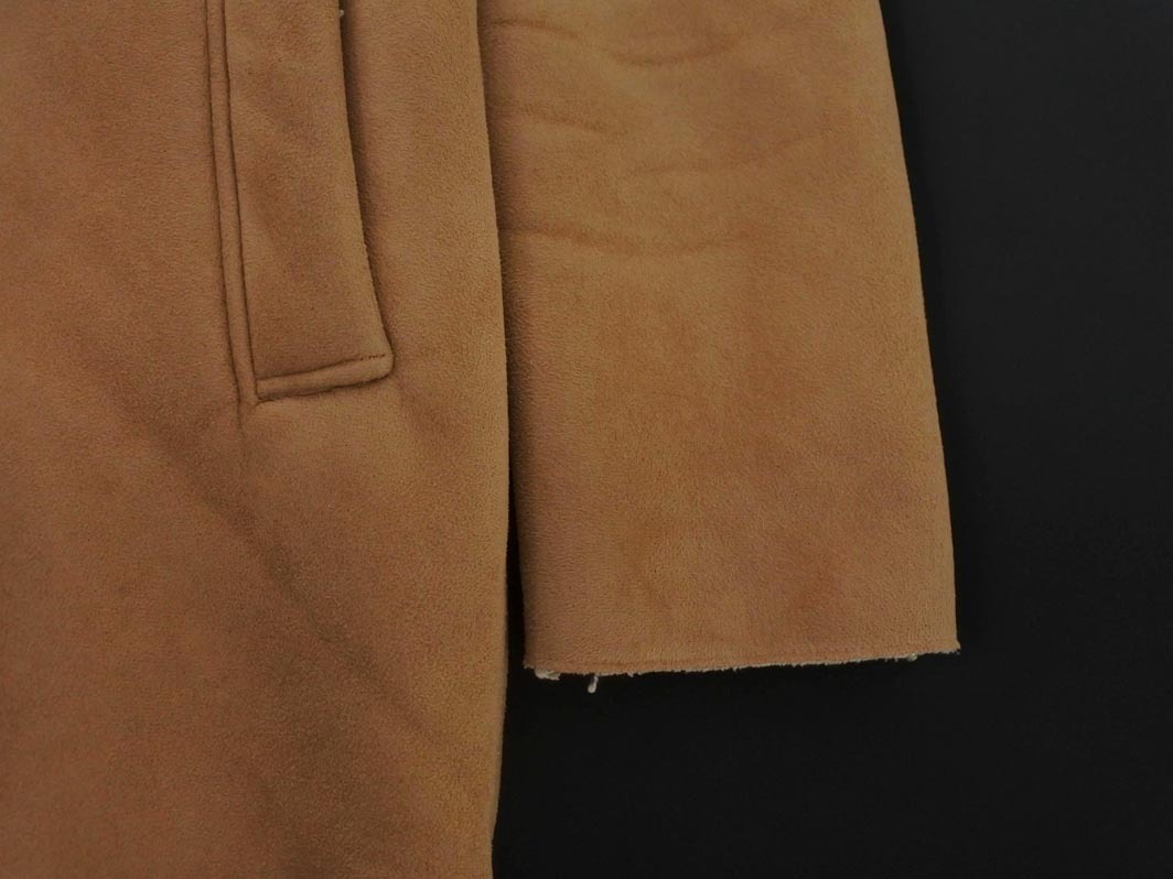URBAN RESEARCH アーバンリサーチ ムートン調 フード コート sizeF/キャメル ◇■ ☆ fib7 レディース_画像3