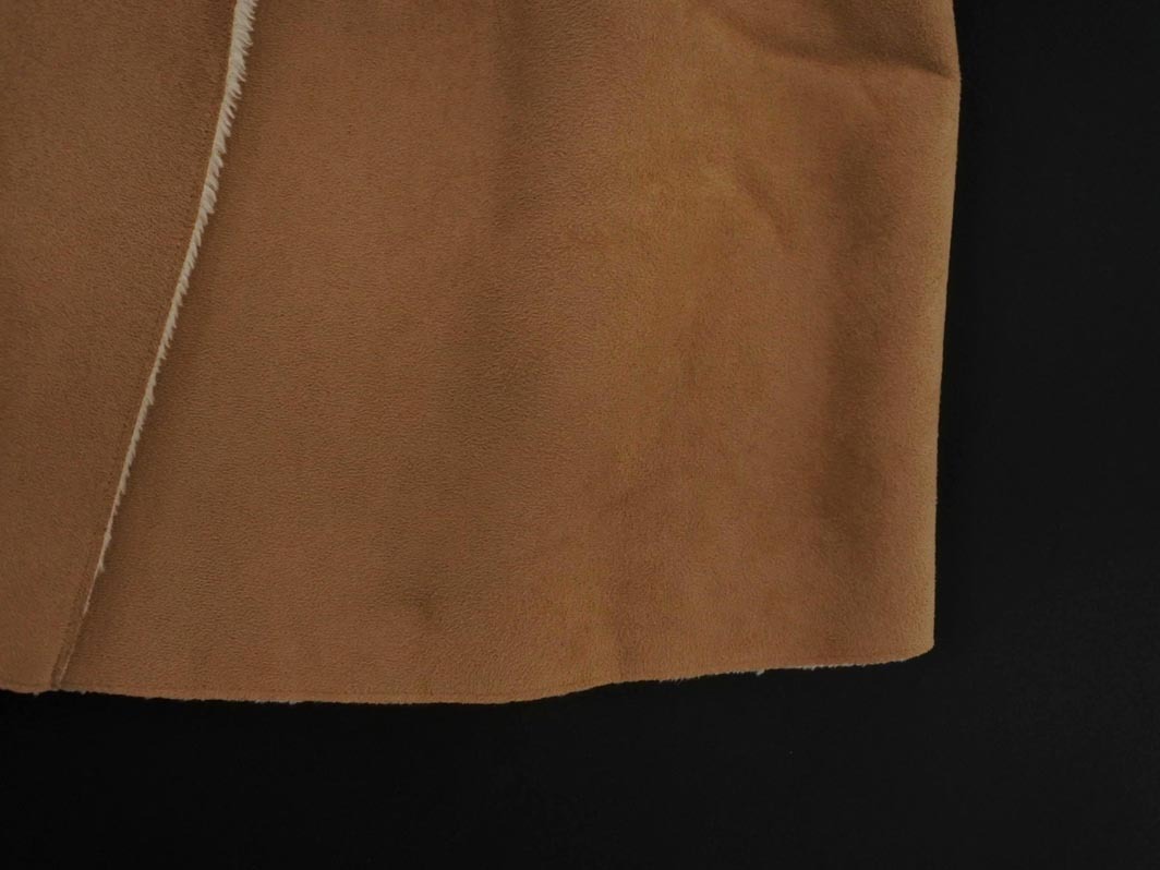 URBAN RESEARCH アーバンリサーチ ムートン調 フード コート sizeF/キャメル ◇■ ☆ fib7 レディース_画像4