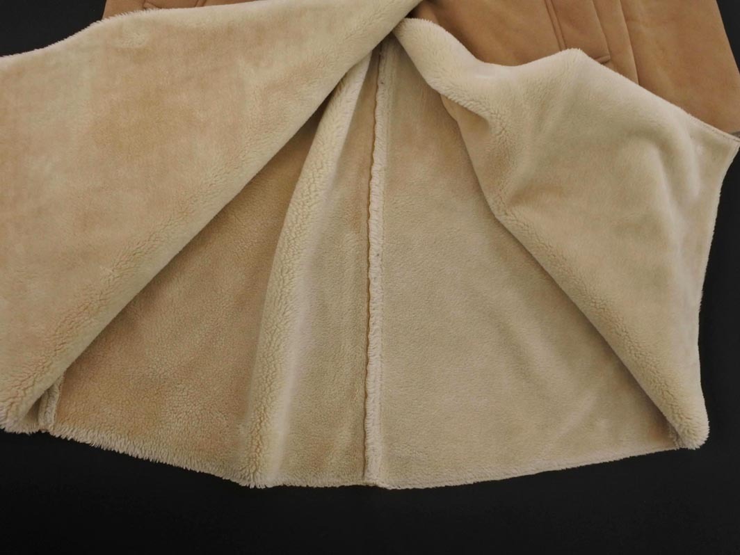 URBAN RESEARCH アーバンリサーチ ムートン調 フード コート sizeF/キャメル ◇■ ☆ fib7 レディース_画像5