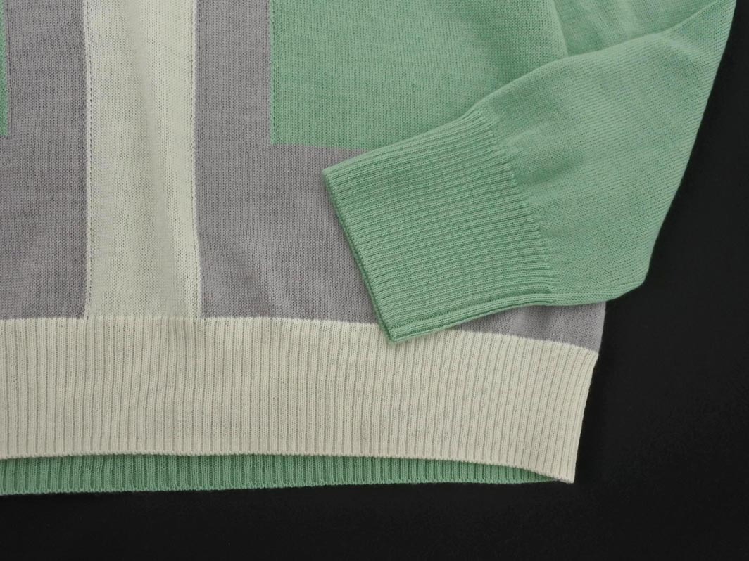 TRANS WORK トランスワーク ウール混 ニット セーター size38/緑 ◇■ ☆ fib7 レディース_画像3