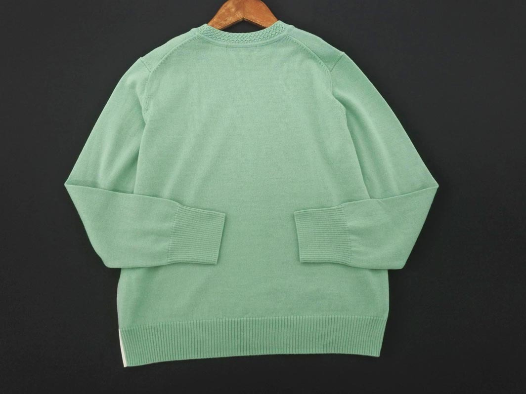 TRANS WORK トランスワーク ウール混 ニット セーター size38/緑 ◇■ ☆ fib7 レディース_画像4