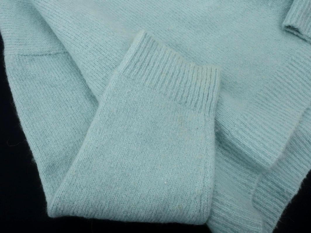 ZARA ザラ ワイド幅 ニット セーター sizeL/水色 ◇■ ☆ fib7 レディース_画像2
