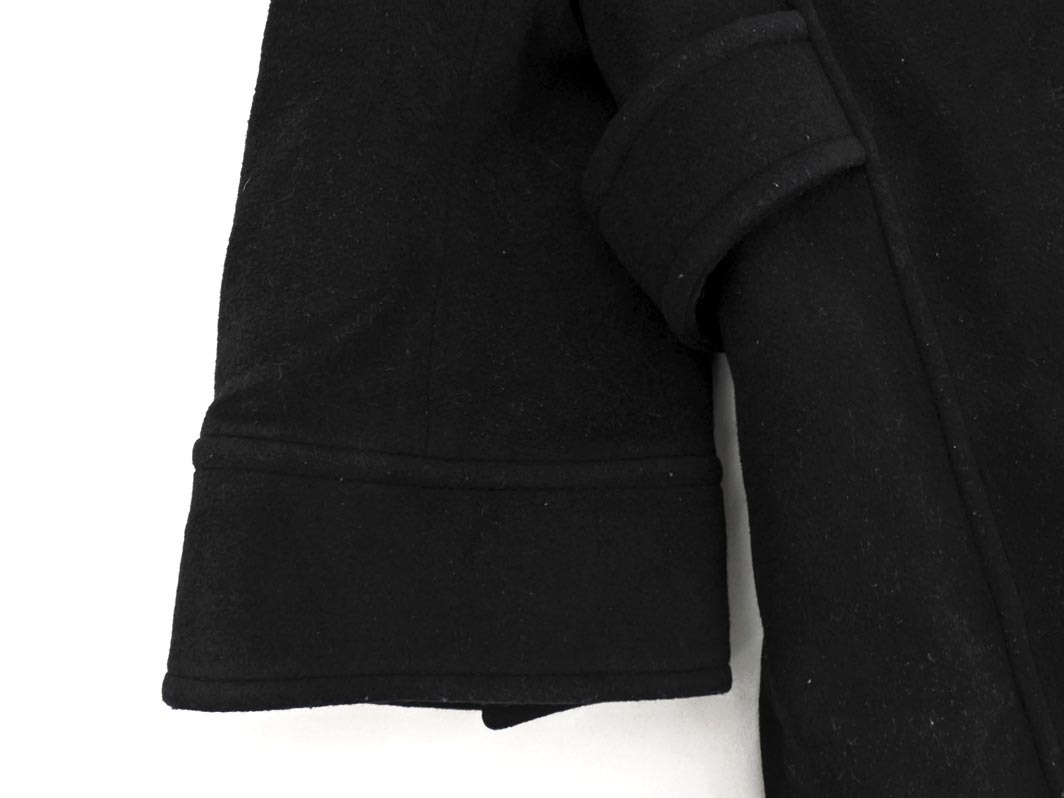 UNTITLED Untitled шерсть . длинное пальто size2/ чёрный *# * fib7 женский