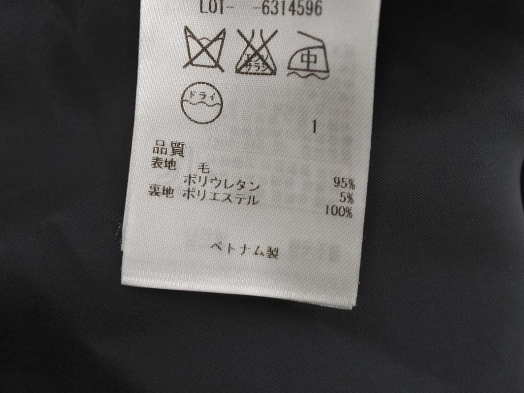 23區(qū) ウール混 テーパード パンツ size38/黒 ◇■ ☆ fib7 レディース