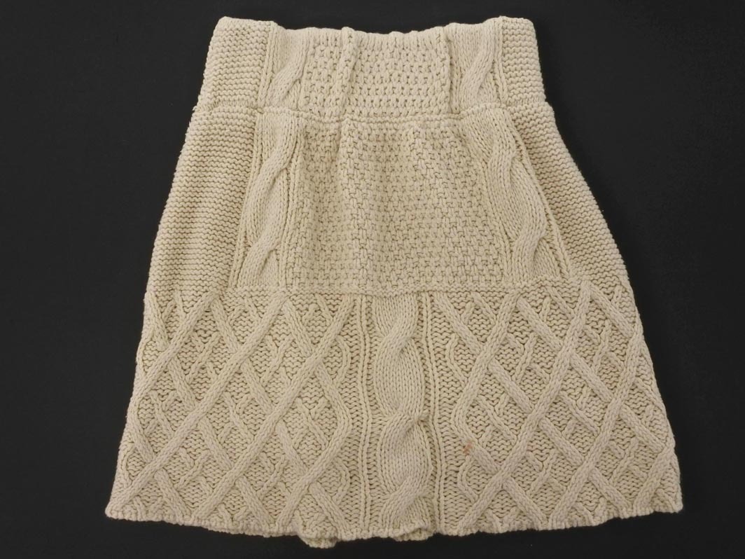 who’s who Chico フーズフーチコ ケーブル編み スカート sizeF/ベージュ ◇■ ☆ fib7 レディース_画像8