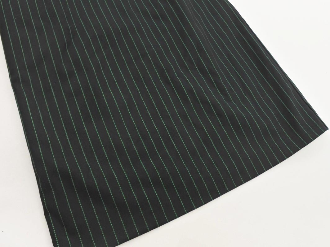 KBF ケービーエフ アーバンリサーチ ストライプ ジャンパー スカート sizeONE/黒ｘ緑 ■■ ☆ fib7 レディース_画像3