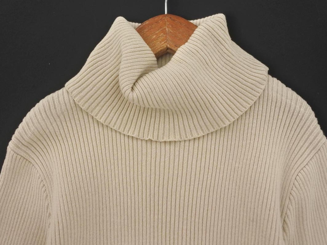 CLASSICAL ELF クラシカルエルフ リブ タートルネック ニット セーター sizeL/アイボリー ◇■ ☆ fib7 レディース_画像2
