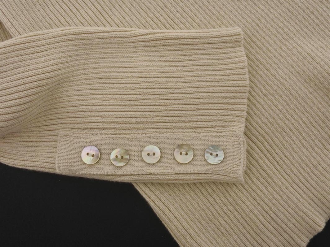 CLASSICAL ELF クラシカルエルフ リブ タートルネック ニット セーター sizeL/アイボリー ◇■ ☆ fib7 レディース_画像3