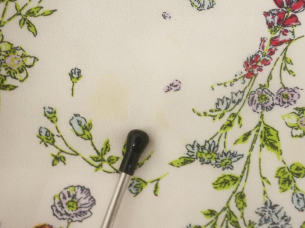 ネコポスOK ナチュラルビューティーベーシック ボタニカル柄 ブラウス シャツ sizeM/オフホワイト ◇■ ☆ fib7 レディース_画像4