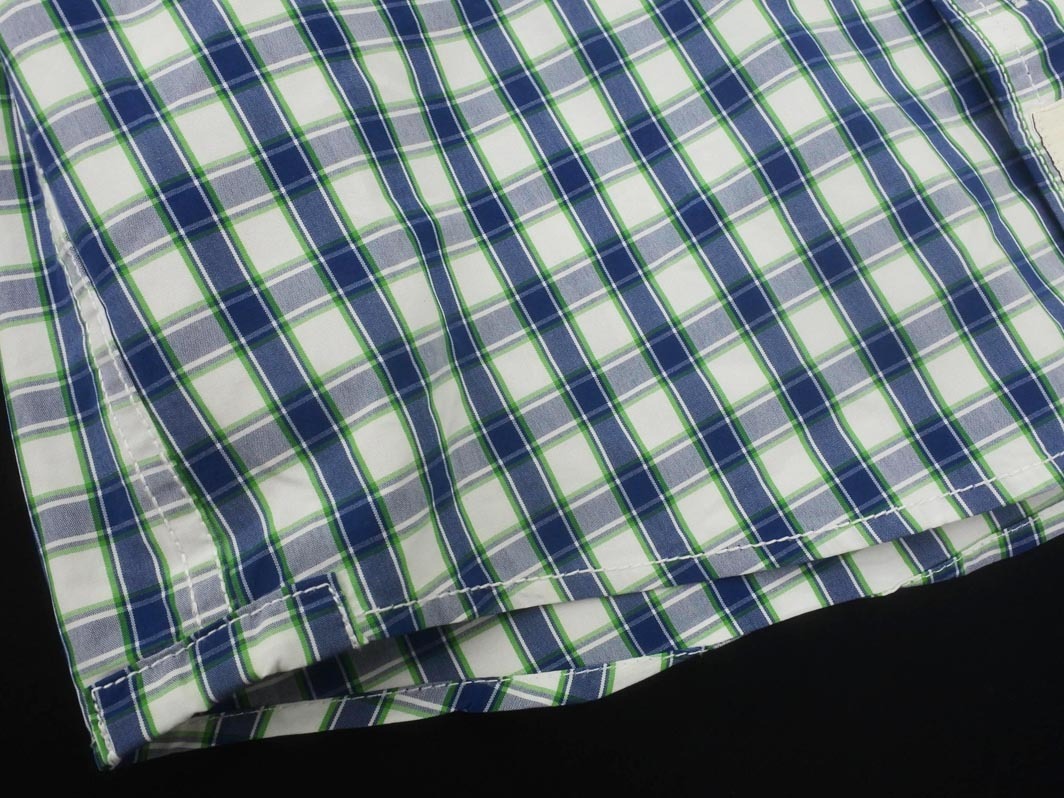 Abercrombie & Fitch アバクロンビー＆フィッチ チェック ボタンダウン シャツ sizeM/紺ｘ緑ｘ白 ◇■ ☆ fib7 メンズ