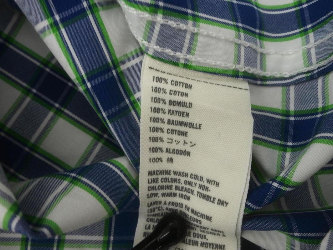 Abercrombie & Fitch アバクロンビー＆フィッチ チェック ボタンダウン シャツ sizeM/紺ｘ緑ｘ白 ◇■ ☆ fib7 メンズ