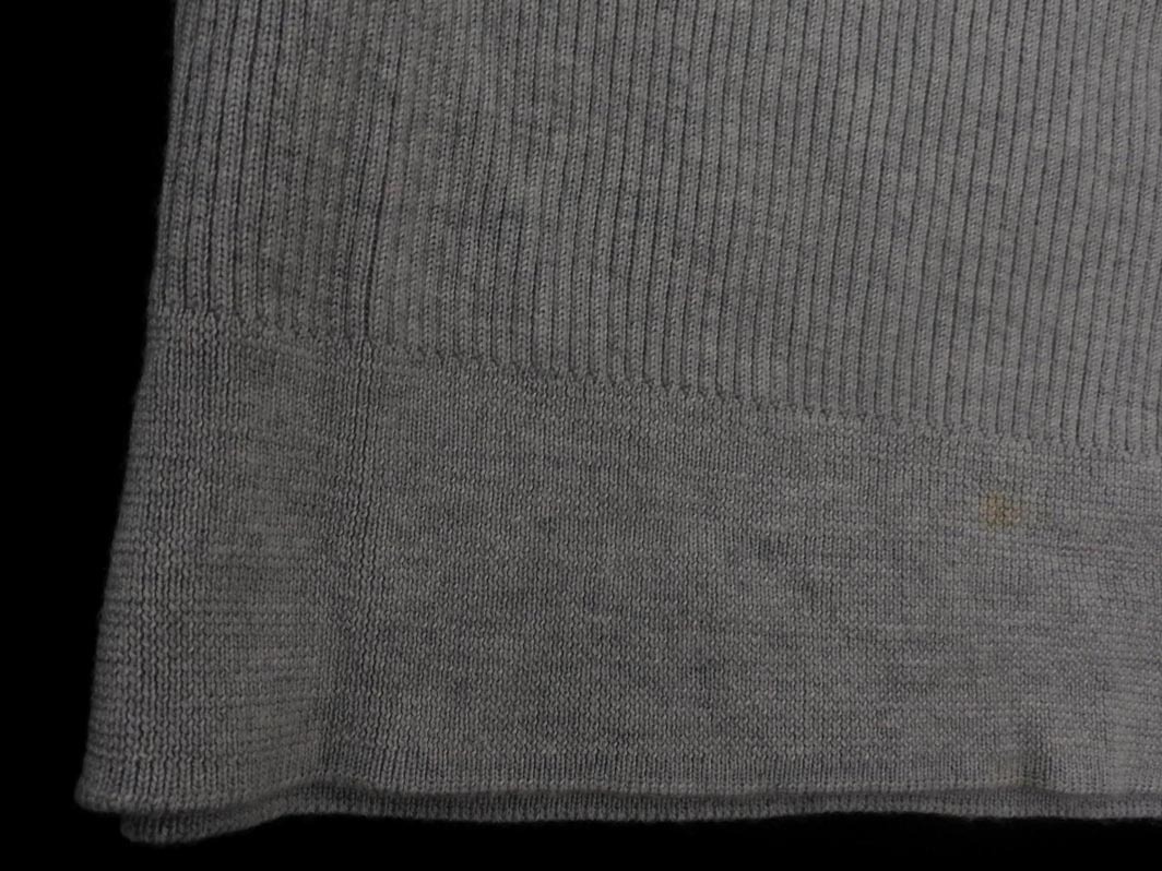 green label relaxing グリーンレーベルリラクシング ユナイテッドアローズ リブ ニット カットソー グレー ◇■ ☆ fib8 レディース_画像2