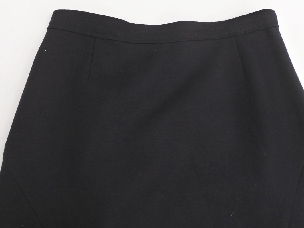 新品 ROPE ロペ ウール100% フレア スカート size38/濃紺 ◇■ ☆ fib9 レディース