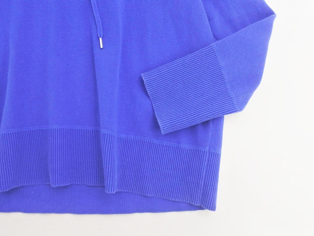 Mila Owen ミラオーウェン パーカー フード ニット セーター size0/青 ◇■ ☆ fib9 レディース_画像2