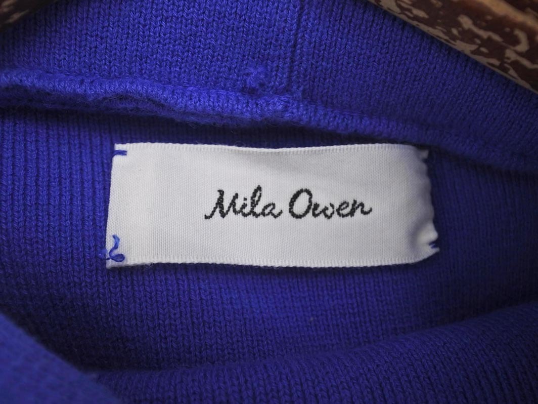 Mila Owen ミラオーウェン パーカー フード ニット セーター size0/青 ◇■ ☆ fib9 レディース_画像5
