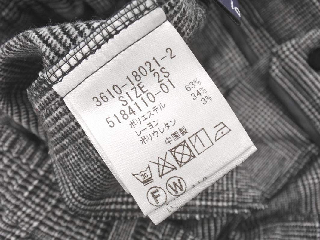 la.f... ラエフ ロートレアモン グレンチェック パンツ size2S/白ｘ黒 ◇■ ☆ fib8 レディース