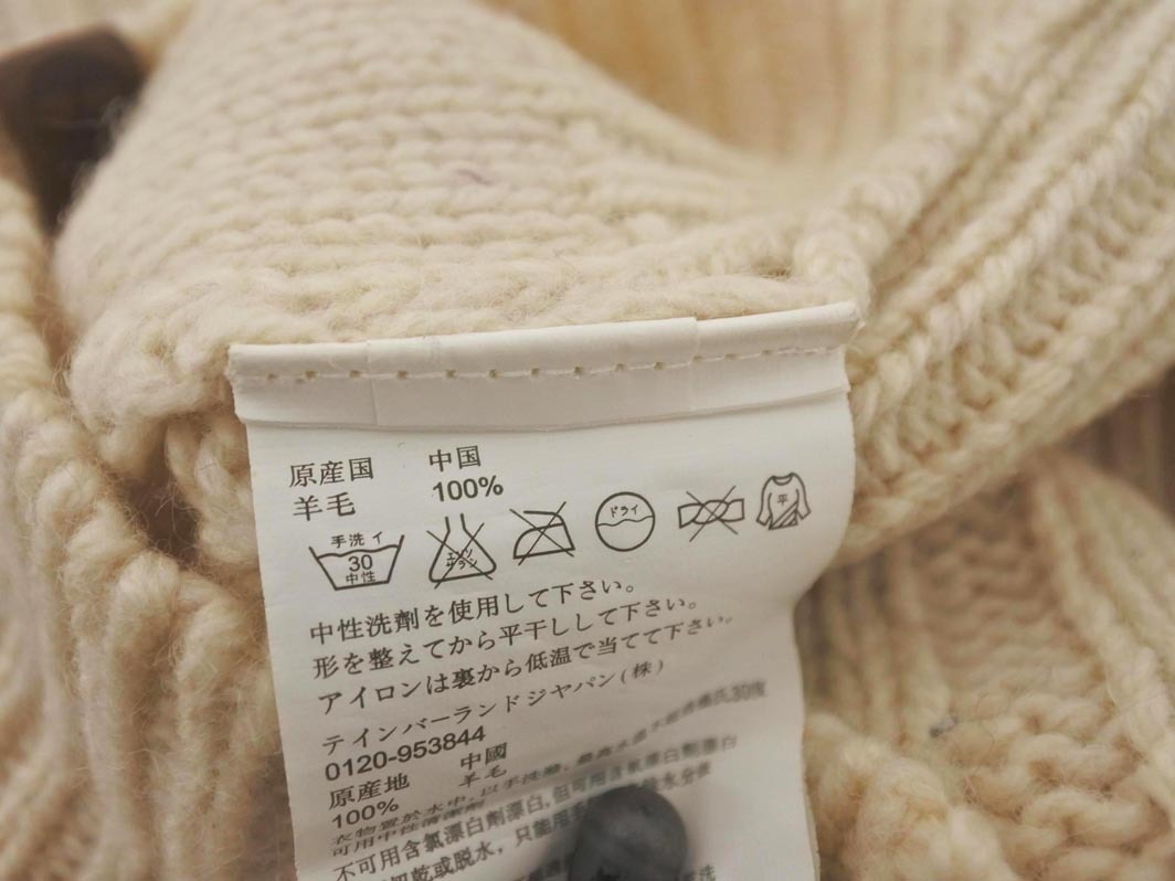 Timberland ティンバーランド ケーブル編み ニット ワンピース sizeM/アイボリー ◇■ ☆ fib8 レディース