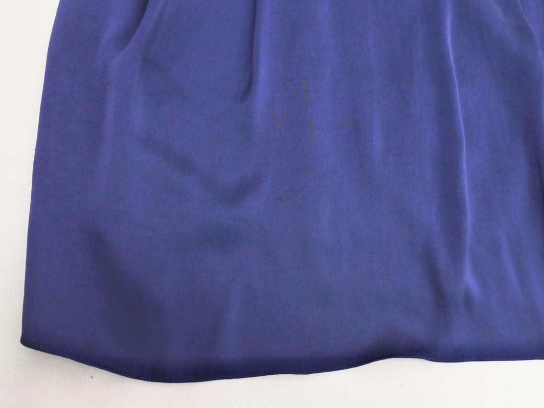 SHIPS シップス little black リトル ブラック ノースリーブ フリル ワンピース sizeS/紺 ■◆ ☆ fib9 レディース