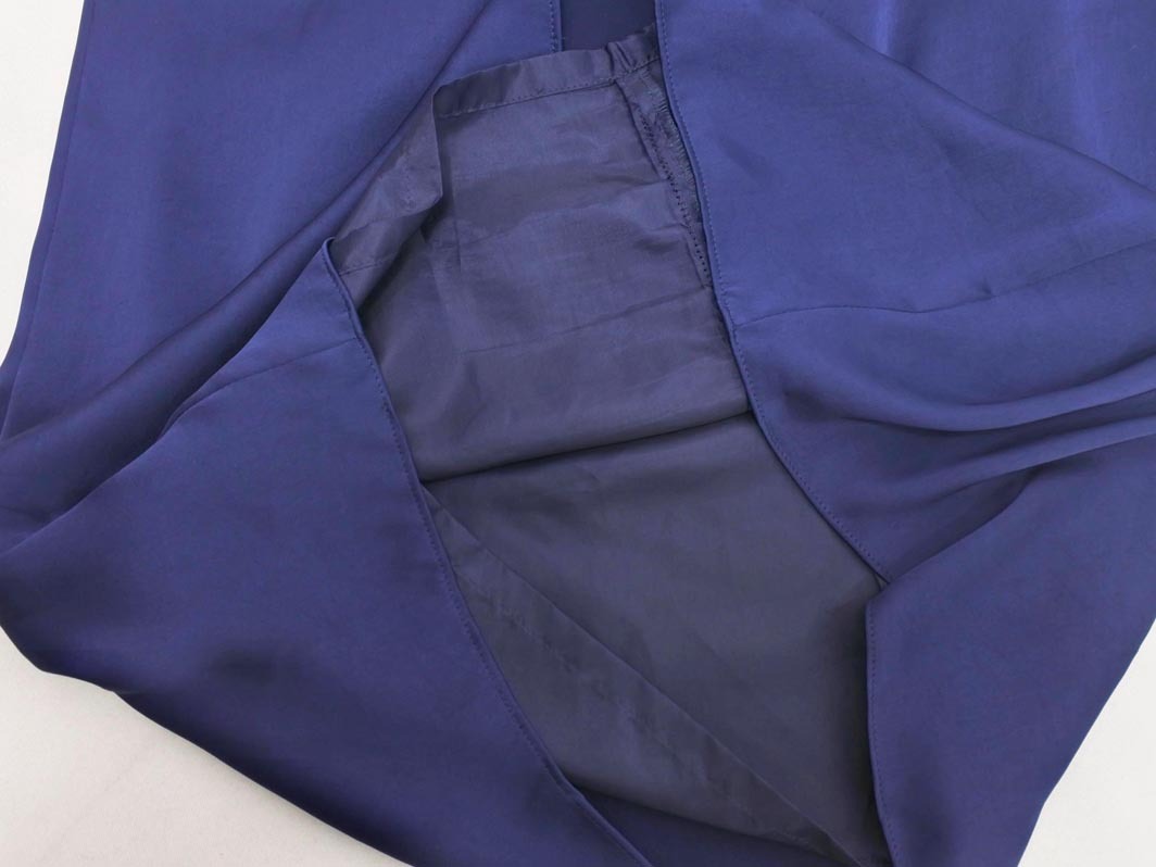 SHIPS シップス little black リトル ブラック ノースリーブ フリル ワンピース sizeS/紺 ■◆ ☆ fib9 レディース